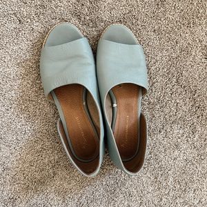 Anthropologie Blue Flats